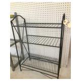 metal record rack 24x12x19 H