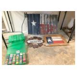 metal & wood decor & embroidery thread