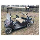EZ Go golf car w/rear facing step & seat w/add on