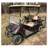 EZ Go golf car w/rear facing step & seat w/add on