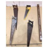 4) hand saws