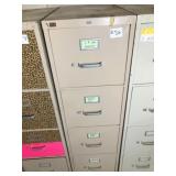4-drawer file cabinet & contents