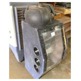 woofer box & 2 wall hanger speakers