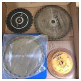 assorted saw blades