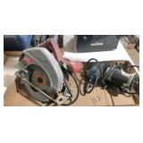 router & Skil circlesaw
