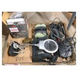 magnigying glass, binoculars & misc. shop