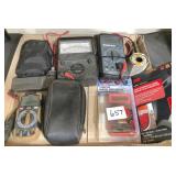 box of testing equipment