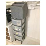 plastic ____ & contents & speaker box