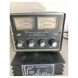 MFJ power snetry & KLM 140 wall amp &