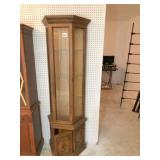 curio cabinet 21' across back & 72' tall