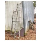 12 ft extension ladder, 9 ft part of ext ladder