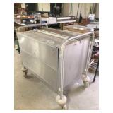 metal work box w/wheels 35x24x33 H