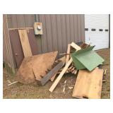 scrap wood pile