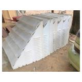 7) aluminum window awnings 48' W x 36' hangout