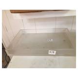heavy acrylic tray 22x14x2.5