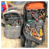 2) tool bags & contents
