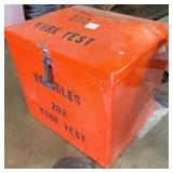 Hercules fiberglass storage chest & sz 11 boots