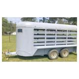 14 ft  stock trailer
