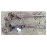 pair 1/2 " - 5/8" chain binders