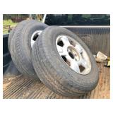 3) 18" Ford rims & tires