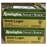 50 rnds Rem 9mm Luger 147 gr  BJHP