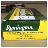 50 rnds Rem  40 S&W  155 gr  JHP