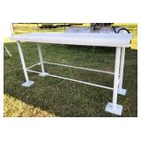 metal work table 72 x 22 x 36H