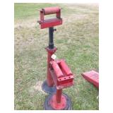 2 home made material roller stands