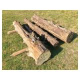 3 cedar logs 7 ft long
