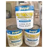 3 gal Valspar egg shell  latex wall paint -