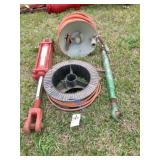 Group: hose on reel, ext cord,hydr cyl, top link