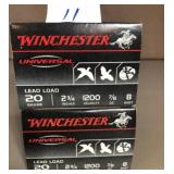50 rnds Winch 20 ga  2.75"   8 shot