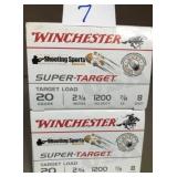 50 rnds Winch 20 ga  2.75"   8 shot