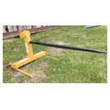 round bale hay spear