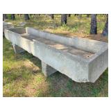 concrete trough 114" x 39" x 9" deep x 2 ft tall