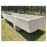 concrete trough 114" x 39" x 9" deep x 2 ft tall