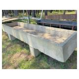 concrete trough 114" x 39" x 9" deep x 2 ft tall
