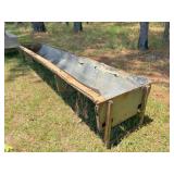 feed trough metal frame, plastic bottom 10