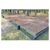 metal frame covered w mesh metal 24