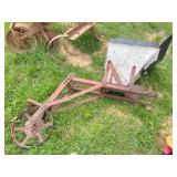 1 row planter. fiberglass hopper on metal carrier