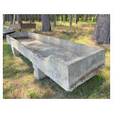 concrete trough 114" x 39" x 9" deep x 2 ft tall