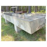 concrete trough 114" x 39" x 9" deep x 2 ft tall
