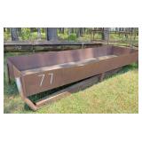metal feed trough 10