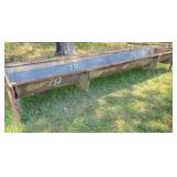 feed trough metal frame, plastic bottom 10