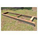 mtl frame 104"x28" made of 4x6x1/4 ibeam