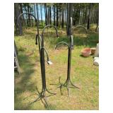2) metal  plant hangers