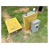 3 electrical boxes