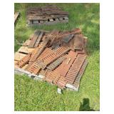 pallet of 19" x 5" cast iron drainage flooring
