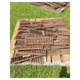 pallet of 19" x 5" cast iron drainage flooring