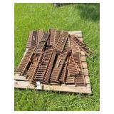 pallet of 19" x 5" cast iron drainage flooring